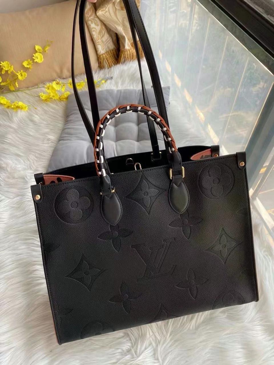 On-the-Prowl Luxury: Louis Vuitton Onthego Monogram MM Leopard Black - 12A Quality Mirror Copy